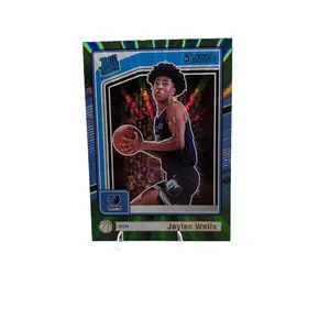 Donruss Green Laser Rated Rookie Memphis Grizzlies Jaylen Wells Basketball Trading Card