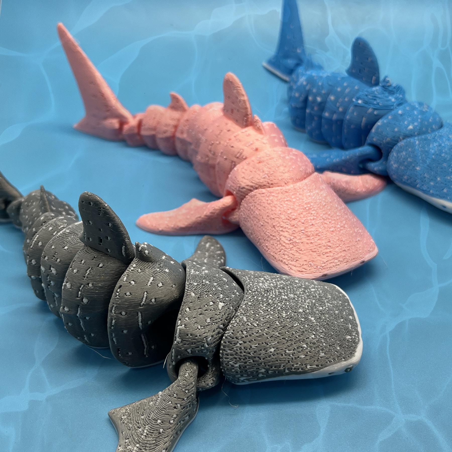 3D printed Articulated Whale Shark family Indoor Sports and Leisure Equipment