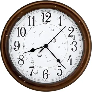 8.5 Inch Water Resistant Wall Clock, Silent Non-Ticking, Wall Clocks  Operated, Modern Analog Clock for Living Room, Office, Bathroom, Bedroom, Kitchen, RVs,