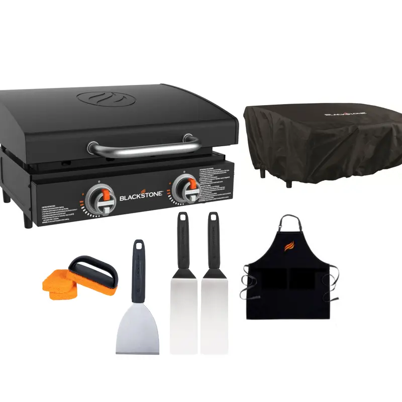 Blackstone 22" Omnivore Tabletop Griddle with Hood Bundle