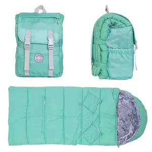 Sleep-N-Pack™ – Little Kid Sleeping Bag | Glow-In-The-Dark Collection: Glow Dino Bones