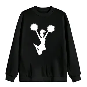 Comfortable Form-Fitting Cheerleader Sweatshirt with Stylish Graphic for Everyday Wear