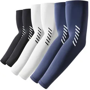 3 PAIRS UV Sun Protection Arm Sleeves for Men Women UPF 50+ Cooling Sun Sleeves to Cover Arms Sports Compression Covers in Multiple Colors