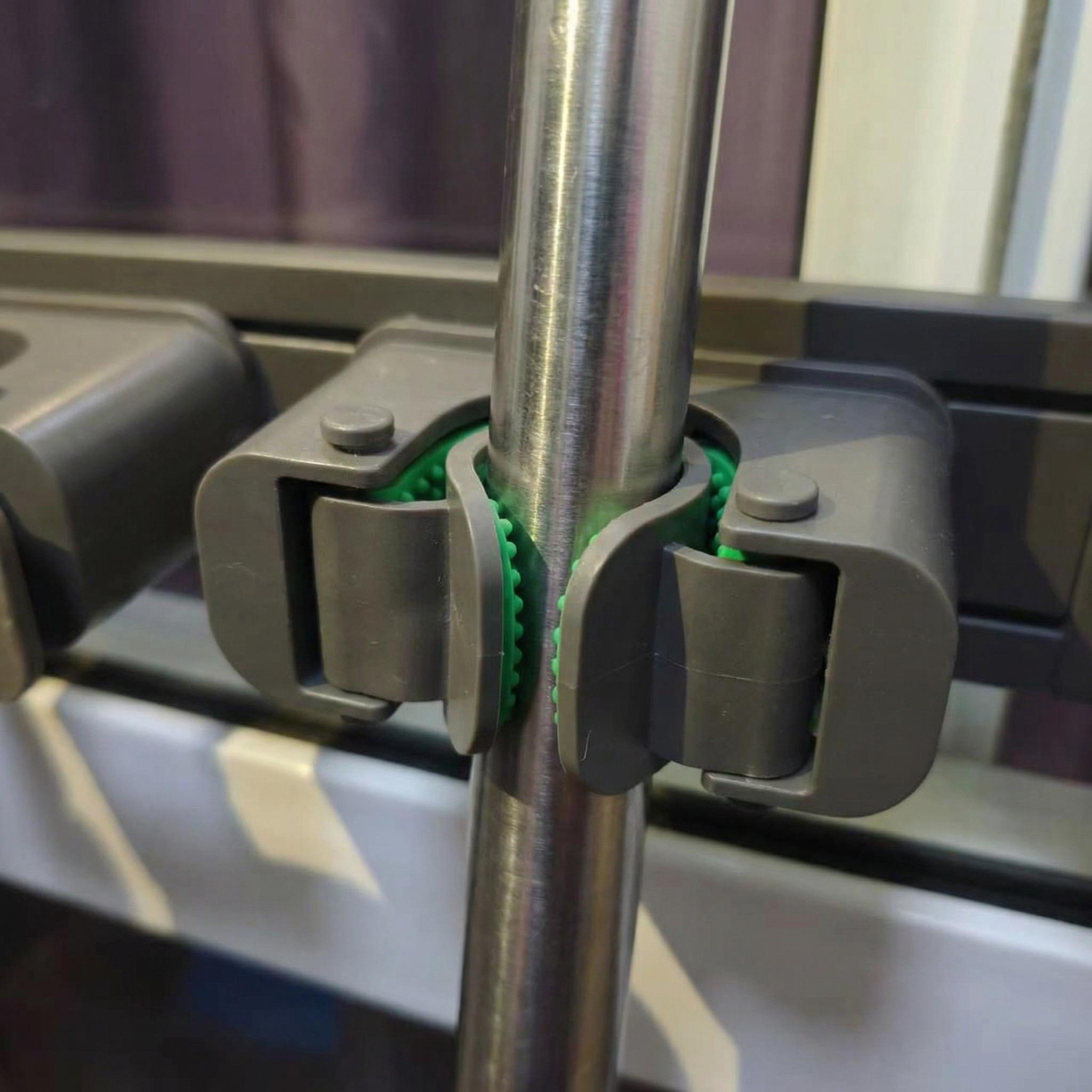 No Drill Suction Cup Mop Holder, Heavy Duty 10KG Space Aluminum Broom Organizer with Hooks, Wall Mounted Damage-Free Storage Rack for Bathroom Kitchen Laundry Room No Drill Suction Cup Mop Holder, Heavy Duty 10KG Space Aluminum Broom Organizer with Hooks, Wall Mounted Damage-Free Storage Rack for Bathroom Kitchen Laundry Room