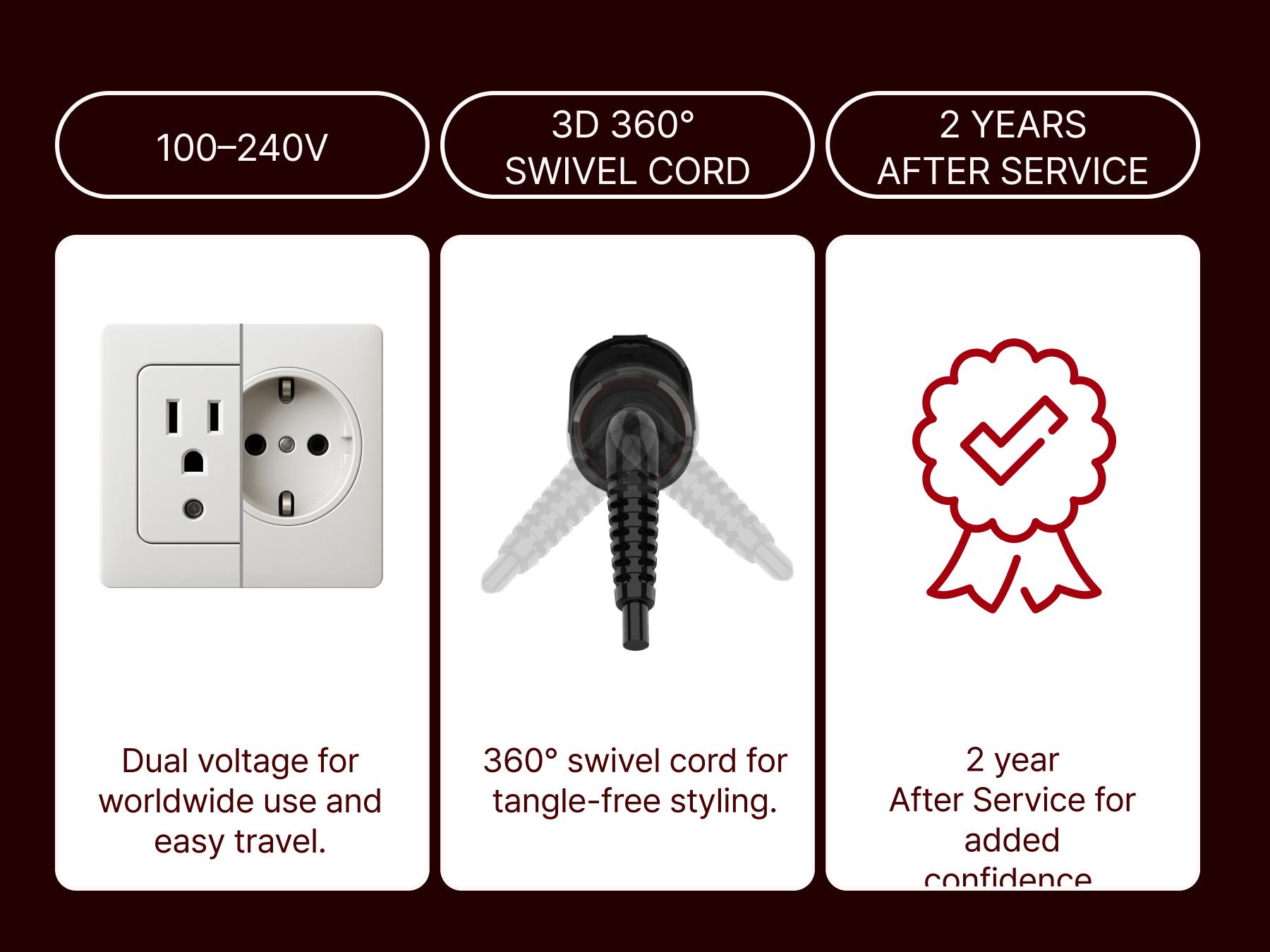 GLAMPALM GlamMuse Wide 1.5" Hair Straightener - All-Ceramic Flat Iron Infused with Vita-C, Salon Results with Less Heat Damage, Trusted by K-Pop Hair Stylists, Dual Voltage Hair Straightener, Silk Press (GP501T Pure Black)