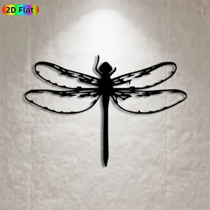 1pc Dragonfly Metal Wall Art,Elegant Dragonfly Statue Mural, Ideal Gift for New Year, Easter, Nature Decor Enthusiasts, Rust-Resistant Metal Wall Decor Wall Sculptures, Perfect for Patio Wall & Garden Fence, Unique Outdoor & Indoor Decor