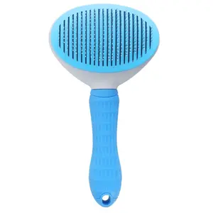 Pet Grooming Brush for Dogs & Cats, Efficient De-Shedding Tool, Soft Bristles Design, Essential Pet Care Accessory