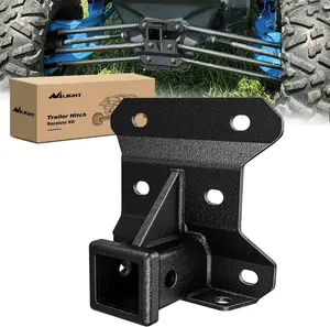 Nilight 2 Inch Rear Bumper Tow Trailer Hitch Receiver Kit Compatible for 2017+ Can Am Maverick X3/2017+ Can Am Maverick Turbo/Max Turbo/X DS/X RS Turbo Durable