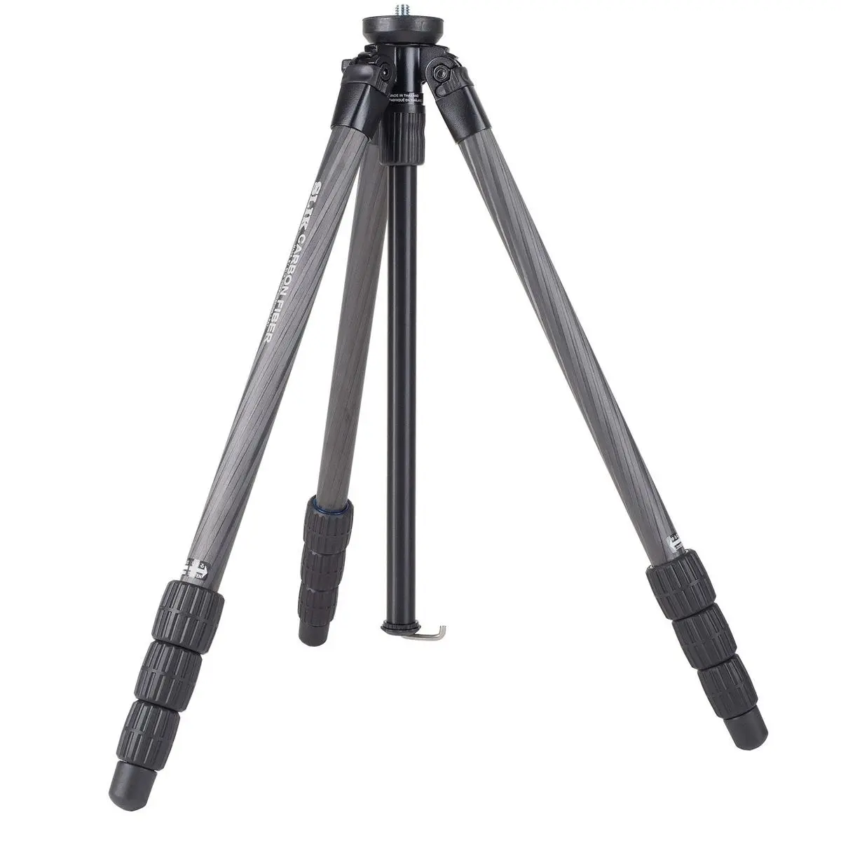 Slik PRO CF-634 4-Section Carbon Fiber Tripod, 62.6" Max Height, Black