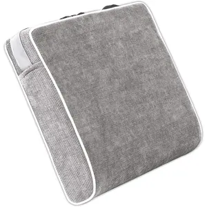 4 Inch Thick XL Seat Cushion - Large Office Chair Cushion for Tailbone Pain Relief, Furniture-High Density Foam, Non-Slip Washable Cover for Desk, Car & Wheelchair