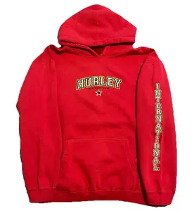 Vintage Y2K Hurley International Red Pullover Hoodie Size Large Surf Skate Say T-shirt, Hoodie and Sweatshirt