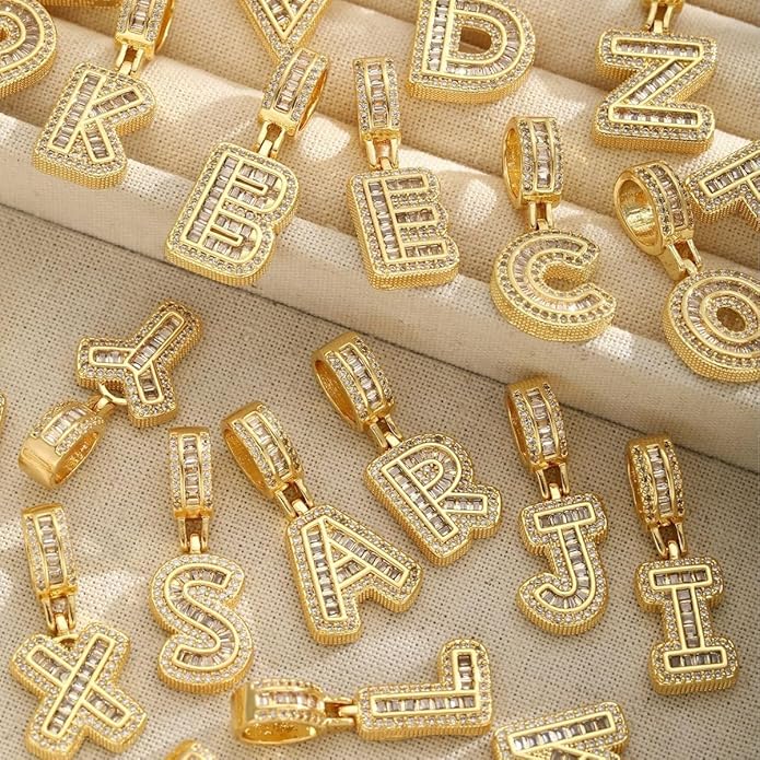 2 Pack 14K Gold Plated CZ Necklaces for Women, 26 Letters for Personalized Custom Name, Couple Jewelry Set, Perfect for Birthday & Mother's Day Gifts, Ideal for Banquets, Parties and Daily Wear, Great Gift for Friends, Family, Lovers or Yourself 2 Pack 14K Gold Plated CZ Necklaces for Women, 26 Letters for Personalized Custom Name, Couple Jewelry Set, Perfect for Birthday & Mother's Day Gifts, Ideal for Banquets, Parties and Daily Wear, Great Gift for Friends, Family, Lovers or Yourself