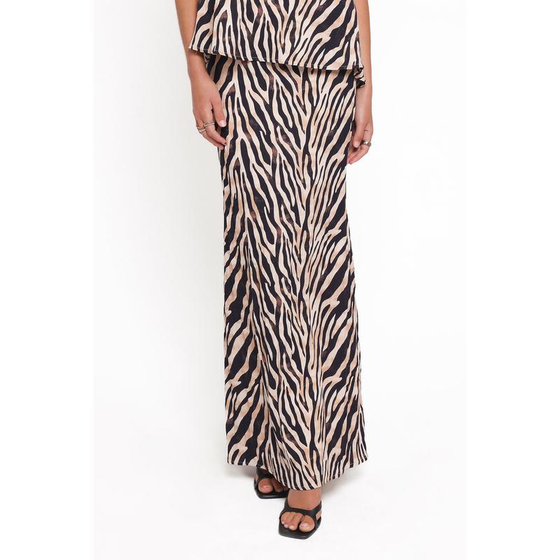 Agnes Skirt Set - Brown Zebra