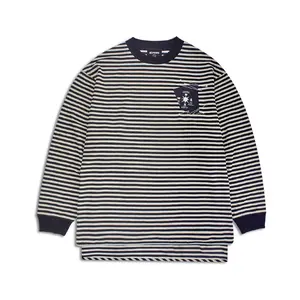 POP MART Hirono Living Wild-Flying Bird Map Thin Sweatshirt Striped Version