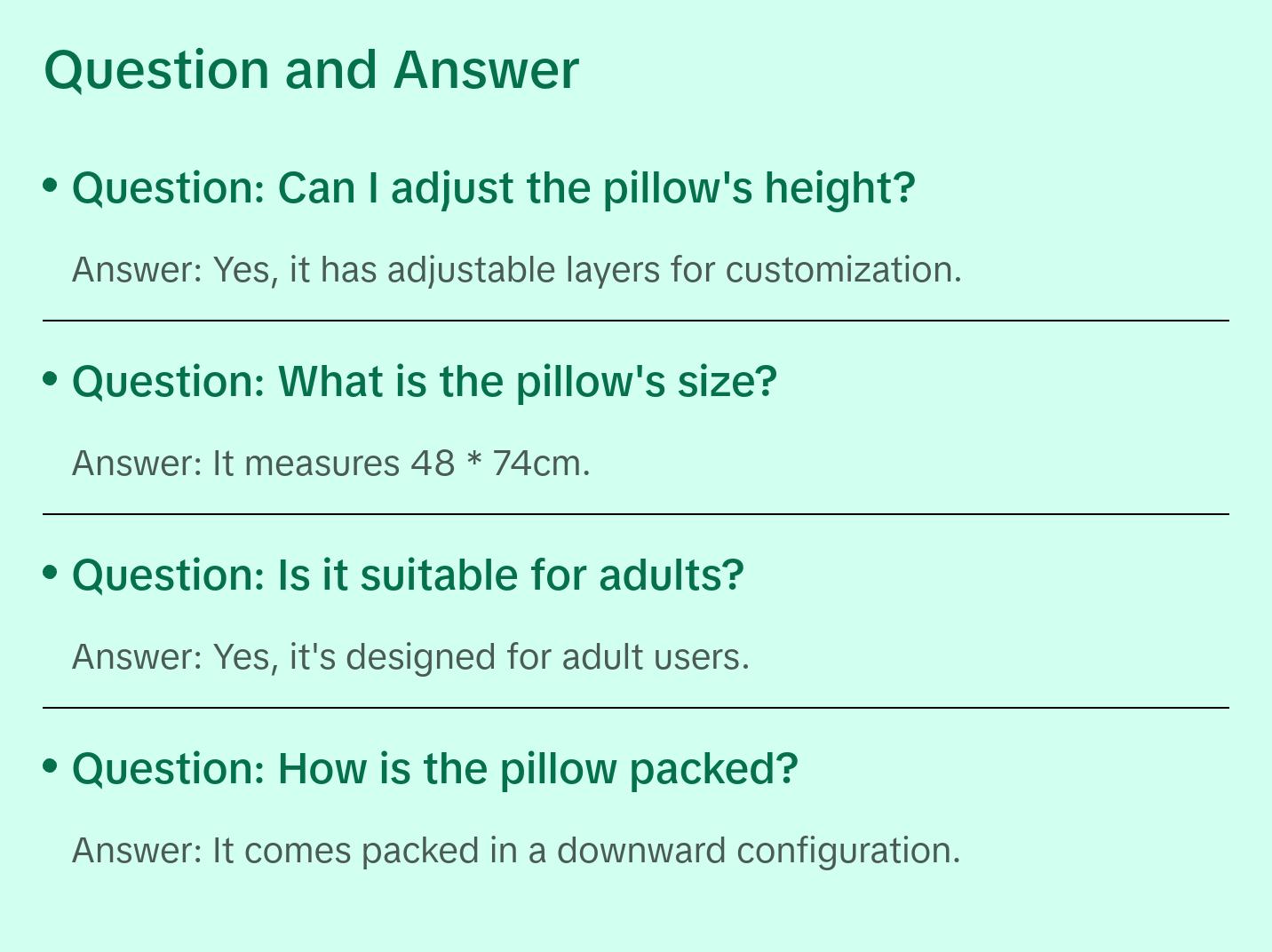 Three-Layer Adjustable Pillow