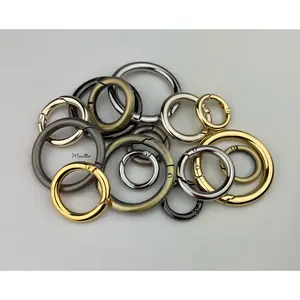Attachable O-Ring with Spring Gate Opening - Your Choice of 3 Sizes & 6 Finishes