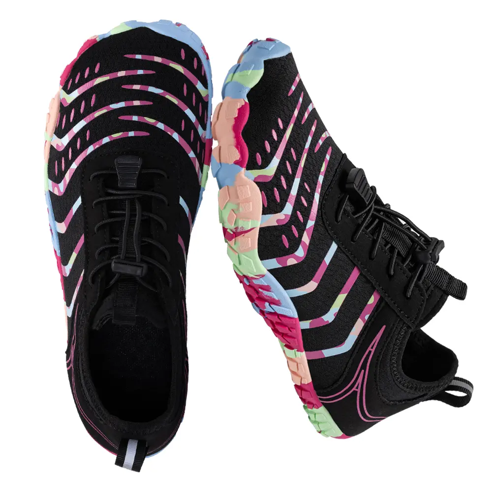 Barefoot Shoes Women Flat Sneaker Summer Women's Water Shoes Men Wide Toe Box Shoes Zero Drop Barefoot Shoe for Gym Training Running Non-Slip Lightweight Breathable Comfortable Fashion Walking Hiking Shoes Unisex