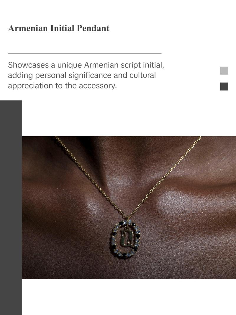 Armenian Alphabet Elegance: Initial Necklaces