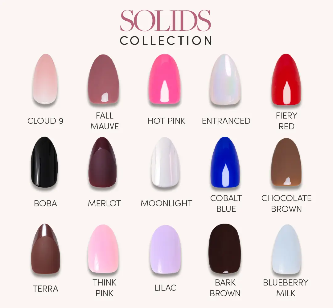 Glamnetic Solid Press-On Nail Collection