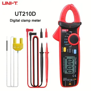 UNI-T UT210D Mini Clamp Meter - Professional 200A Digital Ammeter with Pliers, AC/DC, Frequency, Resistance & Capacitance Measurement