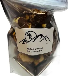 Freeze Dried Salted Caramel Ice Cream Bars with Peanuts Chocolate & Caramel  Perfect Snack Dessert