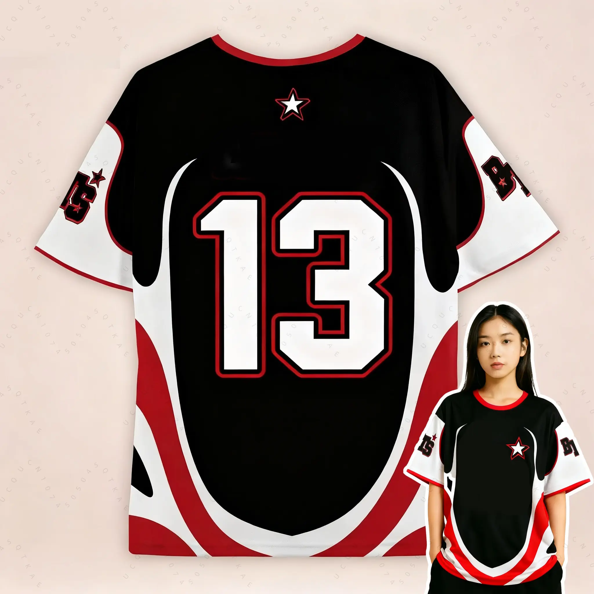 OT7 Football Jersey, Vintage 90s K-Pop Fan Jersey for Couples