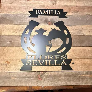 Steel wall decore personalize plaque Wall-mounted Sturdy Sturdy Signs Industrial