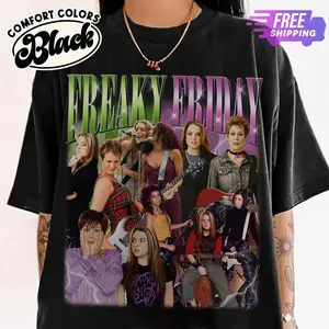 Comfort Colors Freaky Friday Bootleg Shirt, Freakier Friday Shirt, Anna Coleman Tess Coleman Homage Tee, Pink Slip Rock Band Shirt