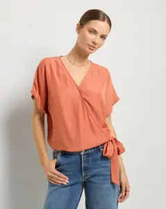 Surplice Clip Dot Top