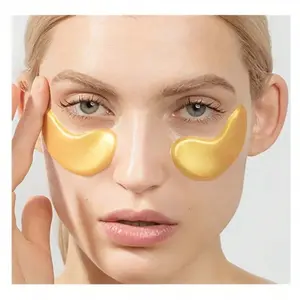 Golden Eye Patch, Moisturizing & Hydrating, Under Eye Crystal Mask, Reduces Puffiness & Dark Circles, 1 Piece, Skin Care Essential, One Pack Of Eye Masks, Moisture, Hydrate
