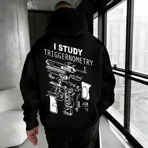 I Study Triggernometry Hoodie, Funny Gun Lover Hoodie, Pro 2A Hoodie, Tactical Hoodie for Men