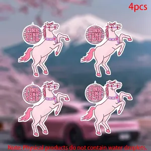 My Little Pony Stickers, 4pcs Car Door Window Laptop Luggage Furniture Bumper Decals, Durable Vinyl Adhesive Material