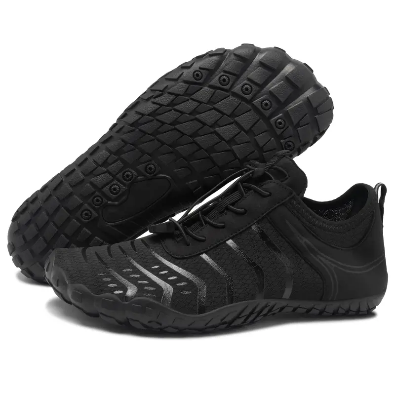 Reazuoy Women's Barefoot Water Shoes - Slip-On Synthetic Polyester Casual Trainers, Wide Toe Box, Flexible 0-Drop Sole, Breathable, Non-Slip, Lightweight Shoes for Women, All Seasons for Outdoor, Gym
