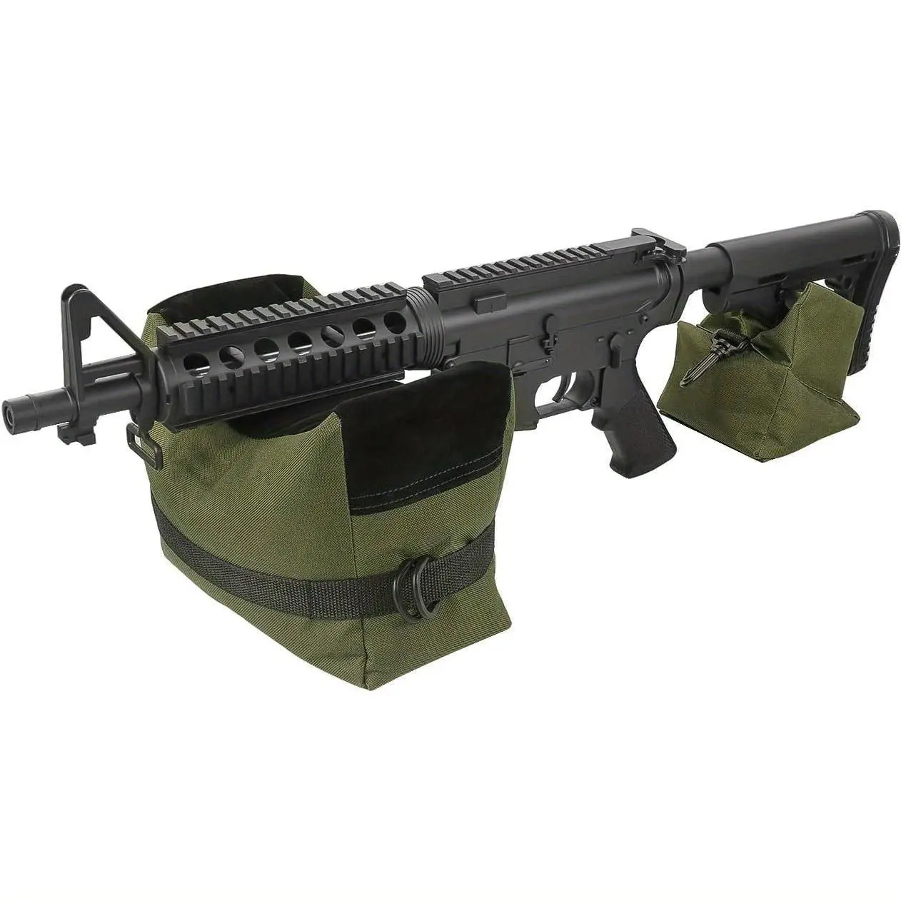 1Pack Shooting Rest Bags Target Sports Shooting Bench Rest Front And Rear Support Sandbag Stand Holders for Gun Rifle Shooting Hunting Photography – Unfilled