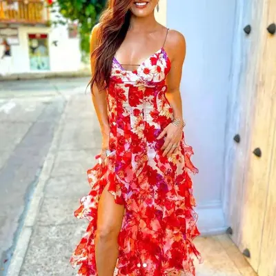 off the shoulder pink prom dress Satin Short Dress, Appliques Homecoming Dress, MH266 Adorned with delicate floral Half sleeves Color:MIAMI STRIPE Simple Short Royal Blue