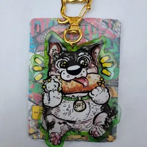 Beef the dog from dispatch the game keychain