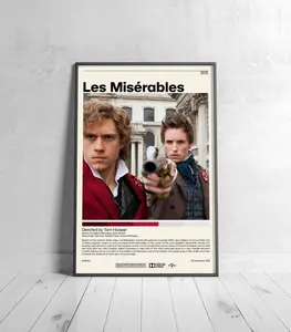 Les Misérables Poster | Tom Hooper, Minimalist Movie Poster, Vintage Retro Art Print, Custom Poster, Wall Art Print, Home Decor