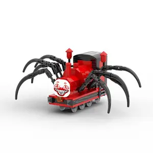 260pcs MOC Building Blocks Train Toy, Creative Assembled Railway Model, Small Particle Puzzle Building Bricks for Kids