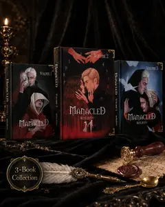 Manacled 3 Volume Hardcover Book Set, Dark Fantasy Romance Collector Edition with Premium Covers