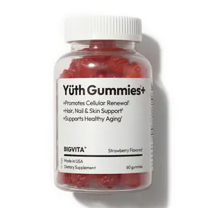 BIGVITA Yüth Gummies + | Spermidine Gummies for Glowing Skin, Strong Hair & Nails | Biotin, Vitamin C & A for Collagen Support & Cellular Renewal, Natural Formulation
