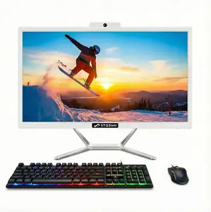 STGSivir All in One Desktop Computer, 21.5'' FHD Display, Intel Core i5 up to 3.6GHz, 16G Memory, 512G SSD, WiFi 5, Bluetooth, RGB Keyboard & Mouse, Windows 11 Home