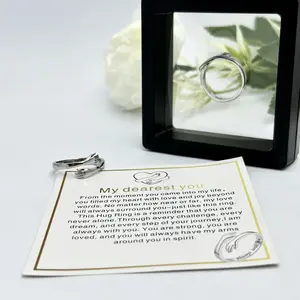 Hug Ring, Hug Ring for My Daughter - A Symbol of Love and Protection, Adjustable Fit casual daily wear accessory promise friendship