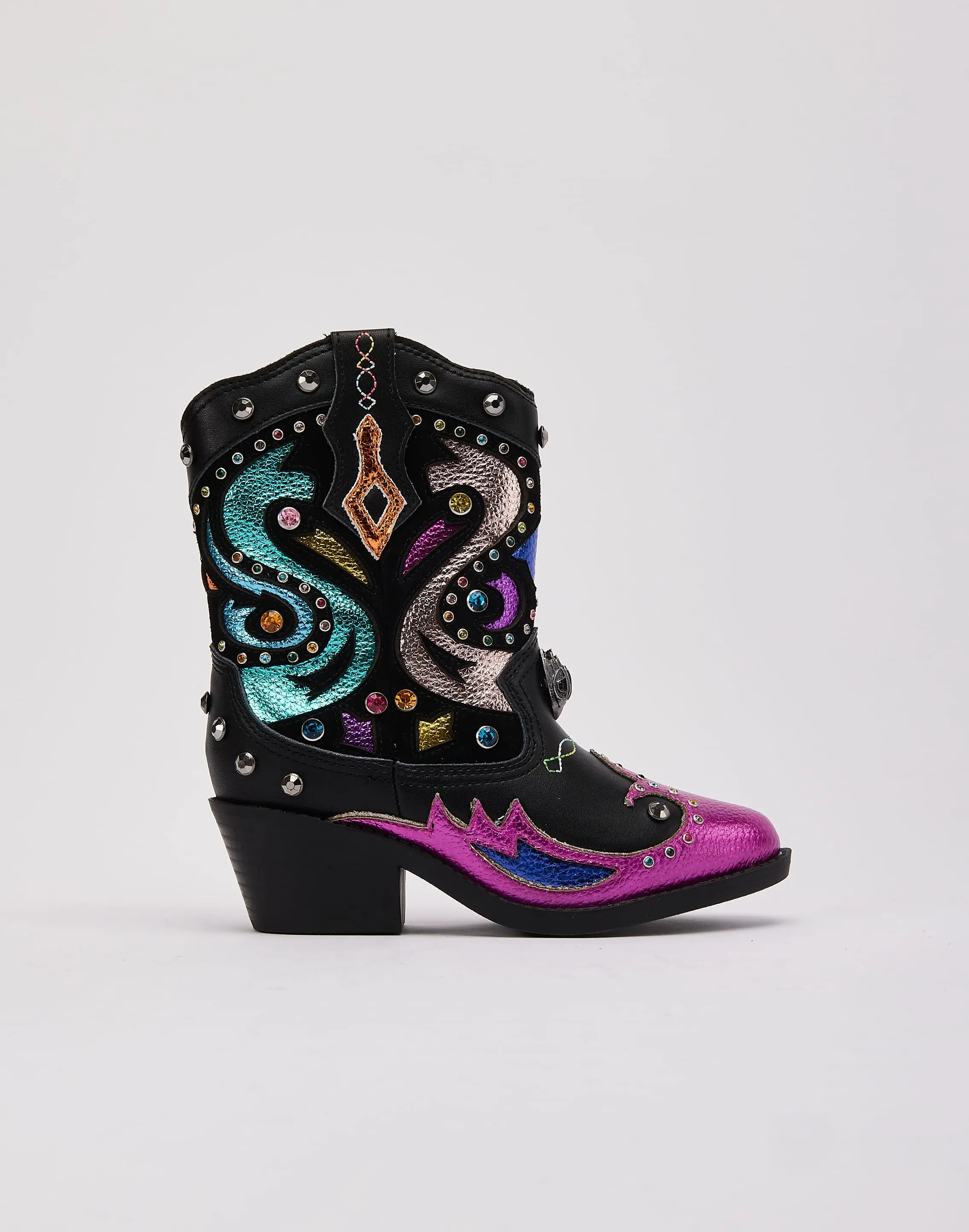 Kids Kurt Geiger Mini Kensington Cowboy Boots Grade-School