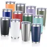 LMMAKE 1PC 20oz Portable Wide Mouth Reusable Thermos Cup, Double-Wall Vacuum Insulated Stainless Steel Flask with Powder-Coated Lid, Kitchenware Drinkware for Hot & Cold Drinks