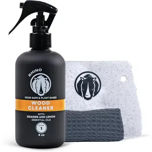Butcher Block Cleaning Kit - Includes  Board   Cleaner, Bench Scraper, Microfiber Cloth - for Butcher Block Countertops, Islands, Large -Boards -  -  Safe