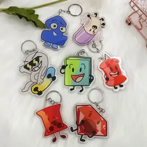 BFDI Keychains, Book, Pin, Ruby, One... Keychain Acrylic Charms – Cute Acrylic Keychain Charms, Perfect Gift for Fans & Collectors