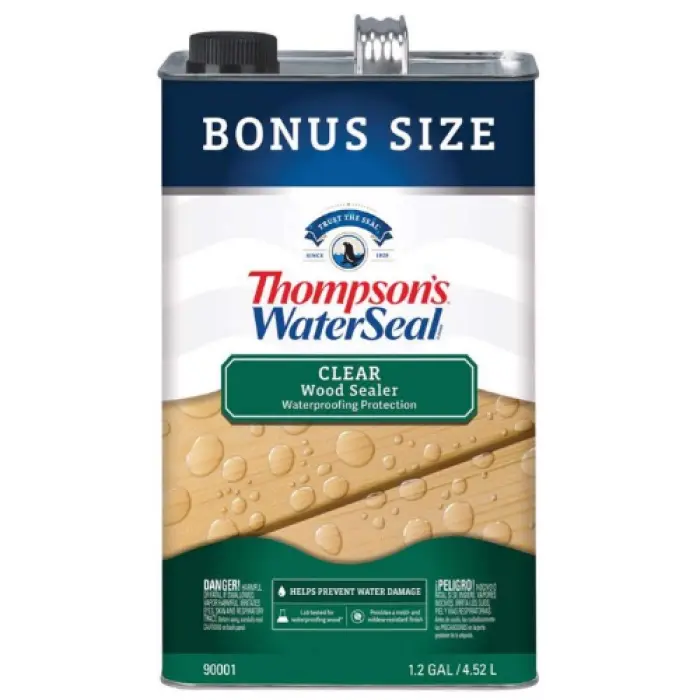 Sherwin-Williams 1.2 gal Bonus Thompsons Water Sealer Wood Protector, Clear - Pack of 4