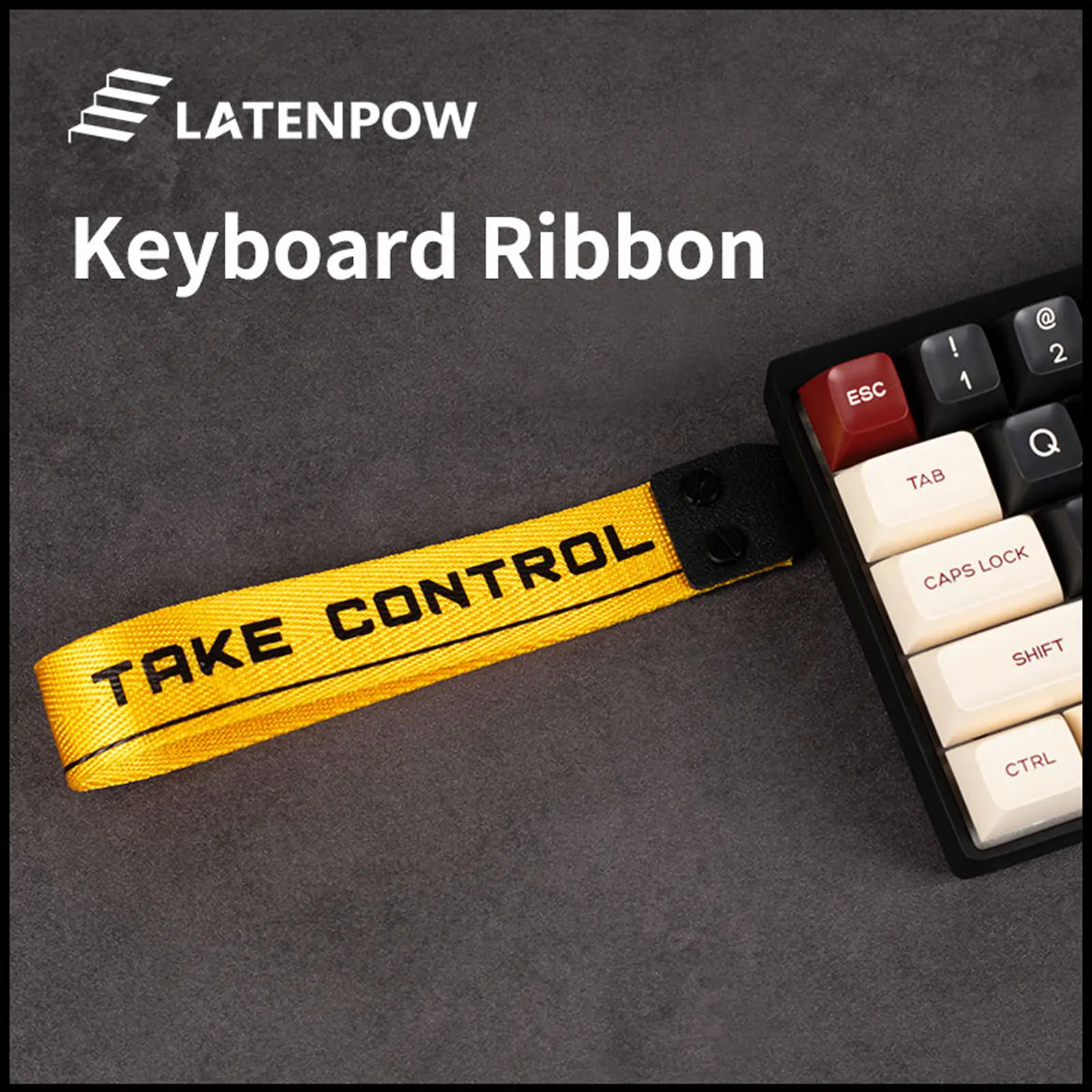 Latenpow Custom Keyboard Straps with Adhesive for Keyboard Metal Snap Straps Wooting 60he EPOMAKER Aula WIN60 YUNZII ATK68, etc