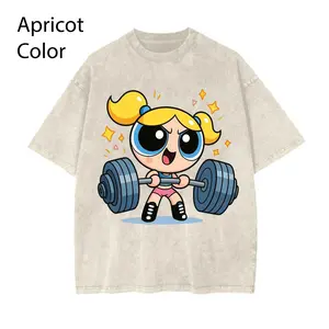 Y2K Bubleess #Powerpuffff Girls Gym T-Shirt, Cute Weightlifting Cartoon Shirt, Cartoon Character Shirt, Unisex Graphic Tee, Heavy Lifting Shirt, Gym Shirt, Gift for Fan #Powerpuffff, Youth & Adult Shirt