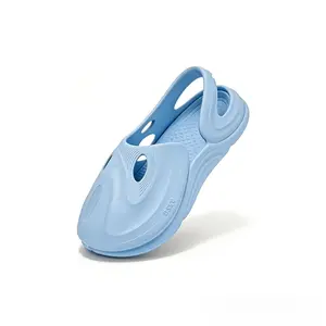 Women's & Men's Monochromatic Trendy Clogs - Rubber Casual Footwear, Futuristic Molded EVA Platform Slides, Cloud-Soft Slip-On, Waterproof Summer Beach Shoes